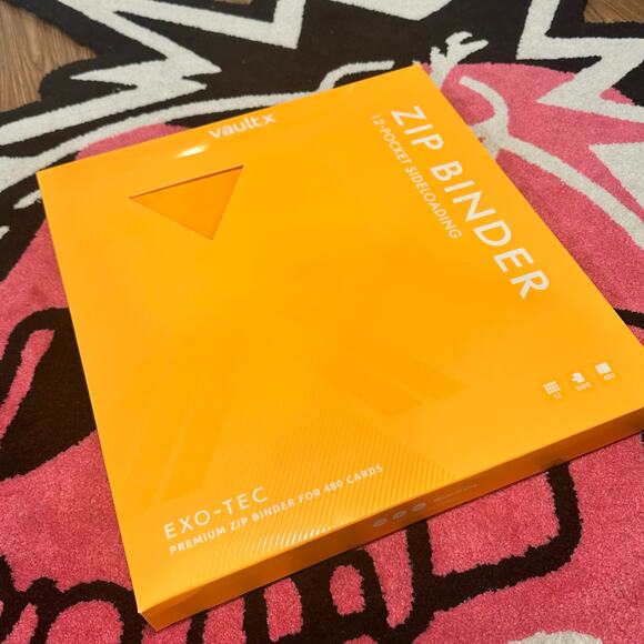 Vault X Zip Binder – Neon Orange (12-Pocket Trading Card Binder) - Picture 1 of 4